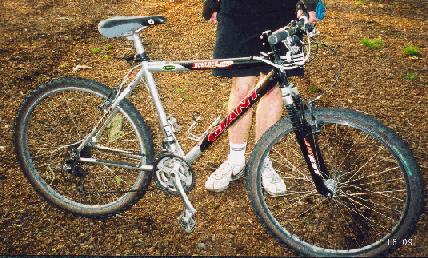 Bob's bike has now moved into the woods! 